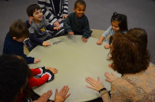 Big Drum Children Singing
